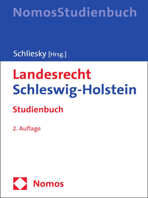 cover image of Landesrecht Schleswig-Holstein